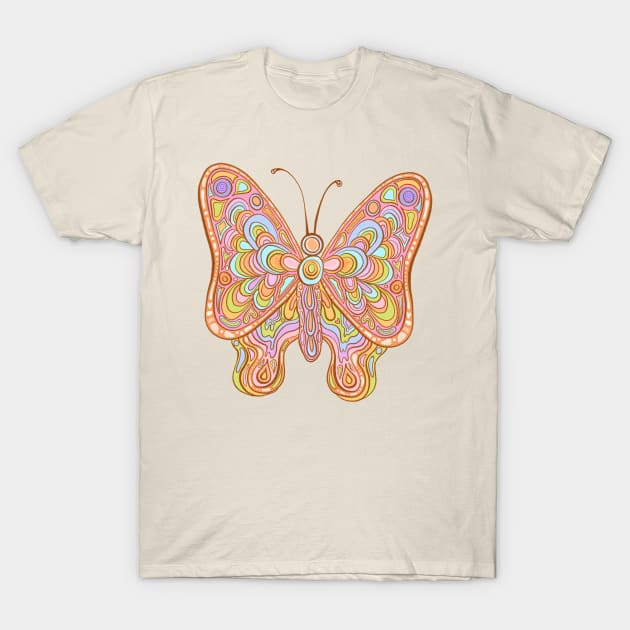 Rainbow vintage butterfly T-Shirt by Deardarling